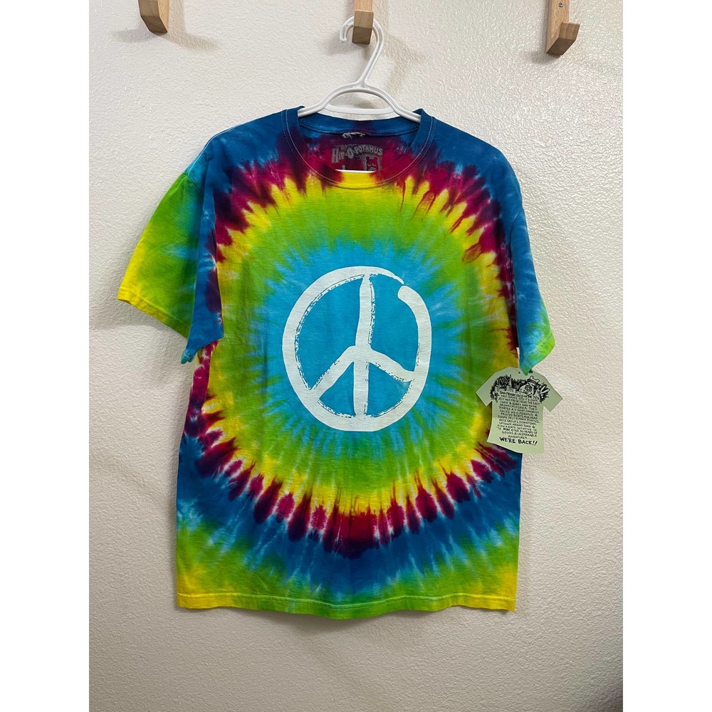 NEW Hip-O-Potamus Original Vintage Designs Peace Sign Size Large